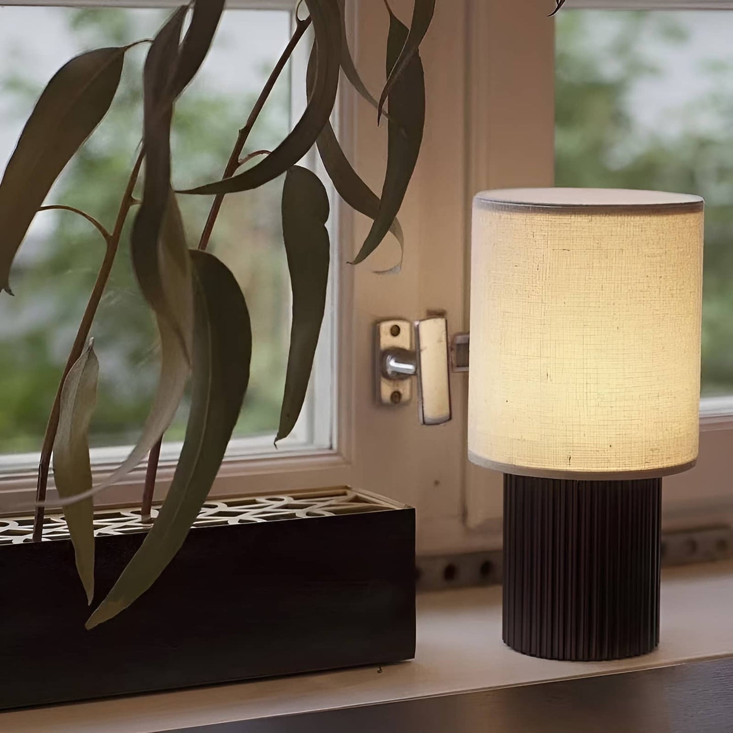 Modern Minimalist Rechargeable Fabric Table Lamp