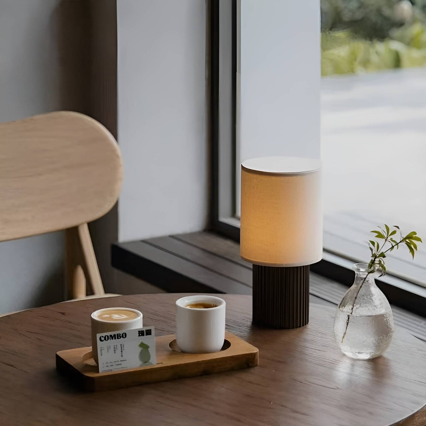 Modern Minimalist Rechargeable Fabric Table Lamp