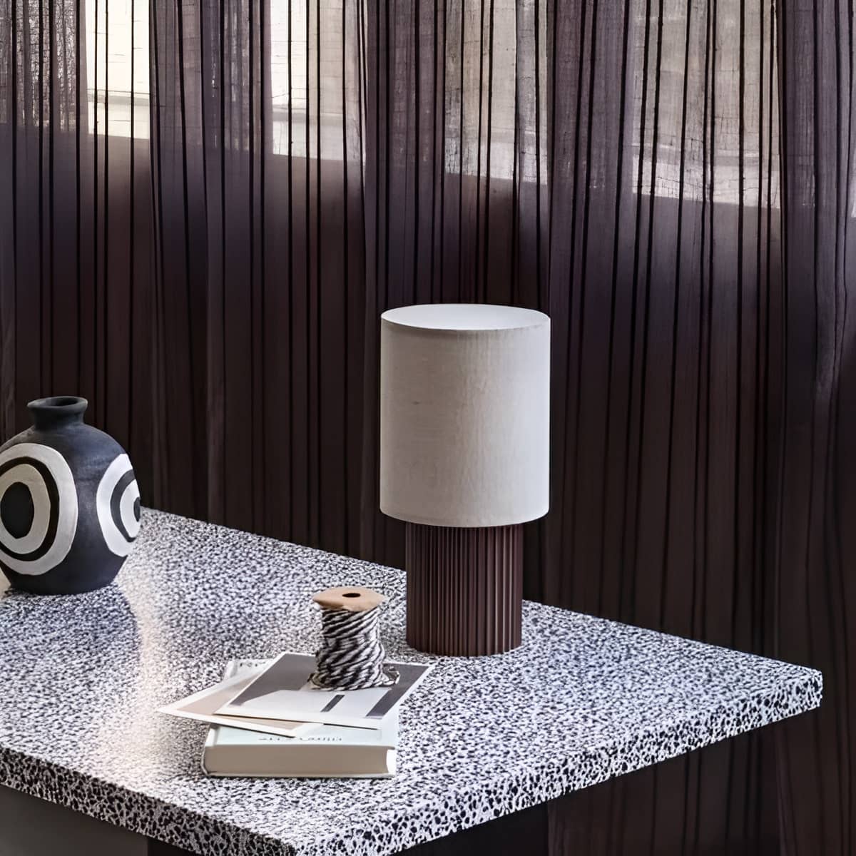 Modern Minimalist Rechargeable Fabric Table Lamp