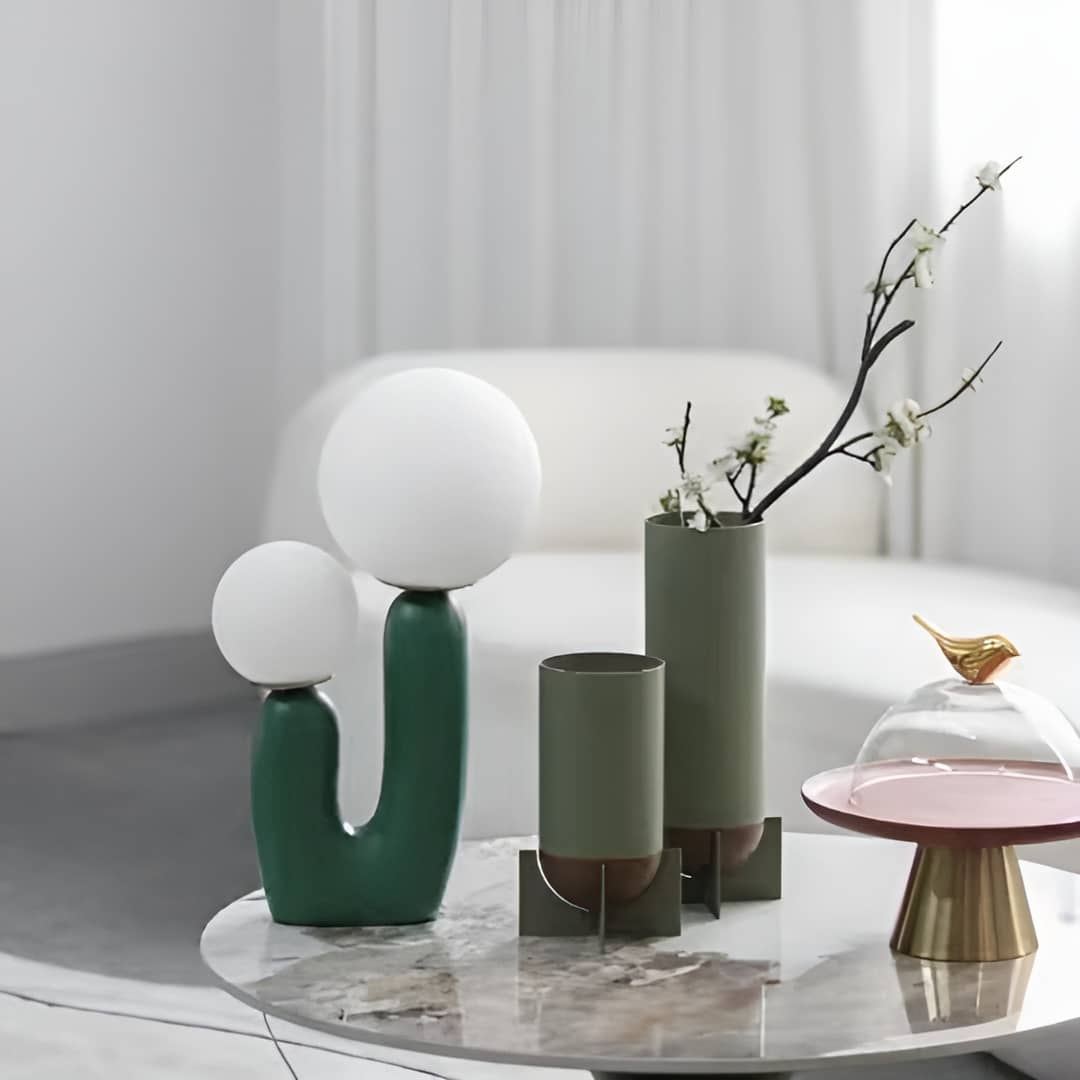 Modern Oo Rough Resin Table Lamp