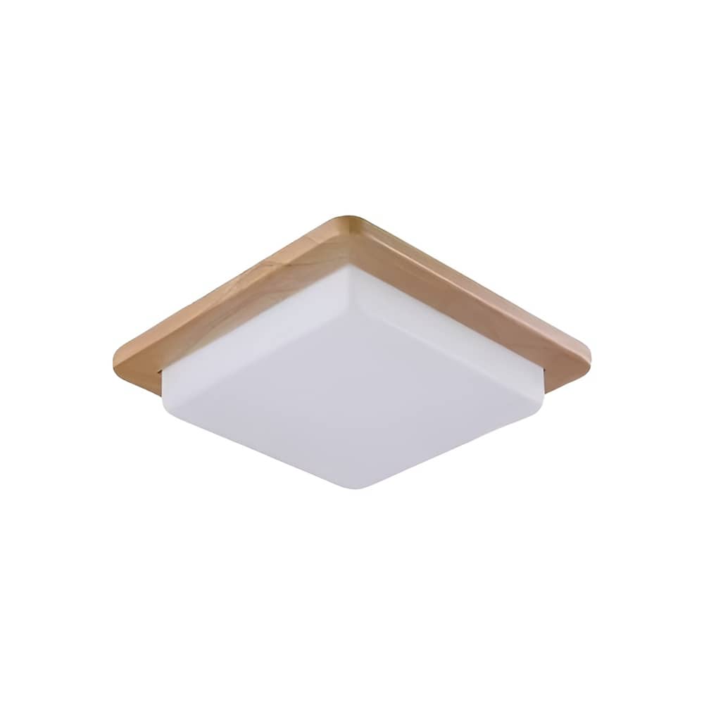 Modern Simple Square Wooden Ceiling Light