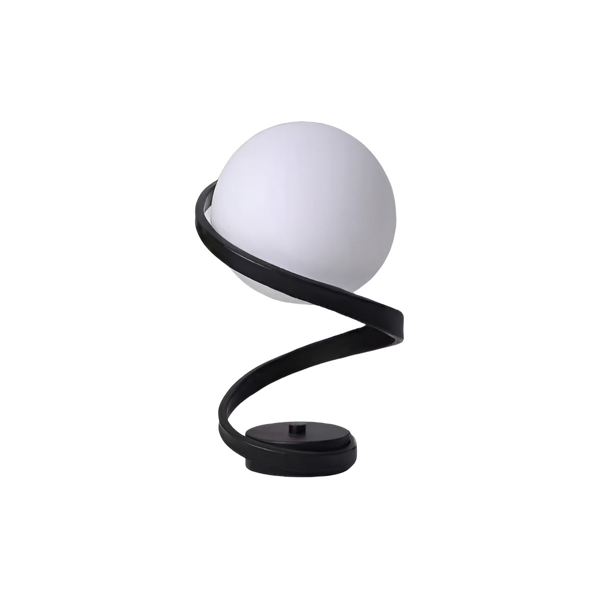 Modern Spiral Glass Ball Table Lamp