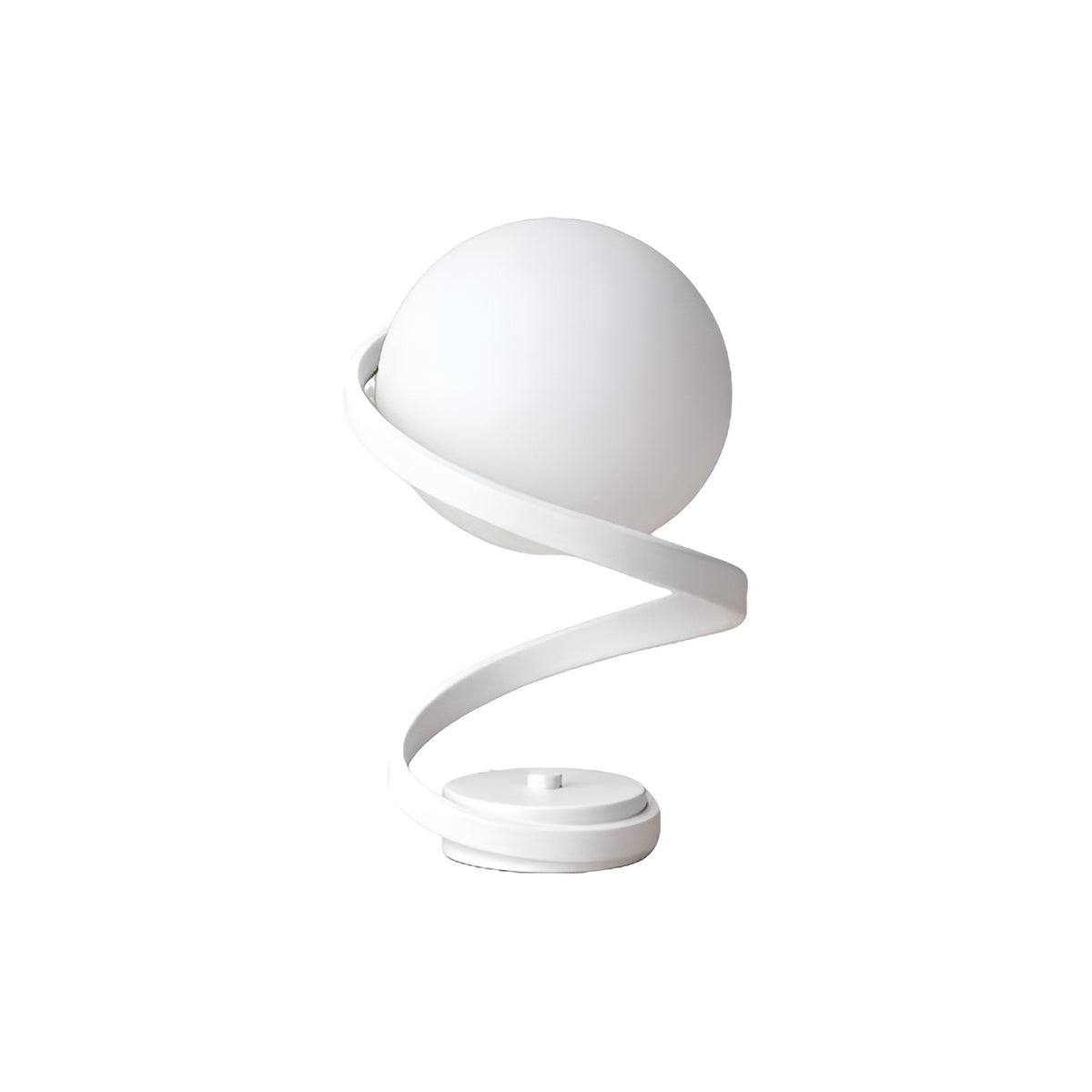 Modern Spiral Glass Ball Table Lamp