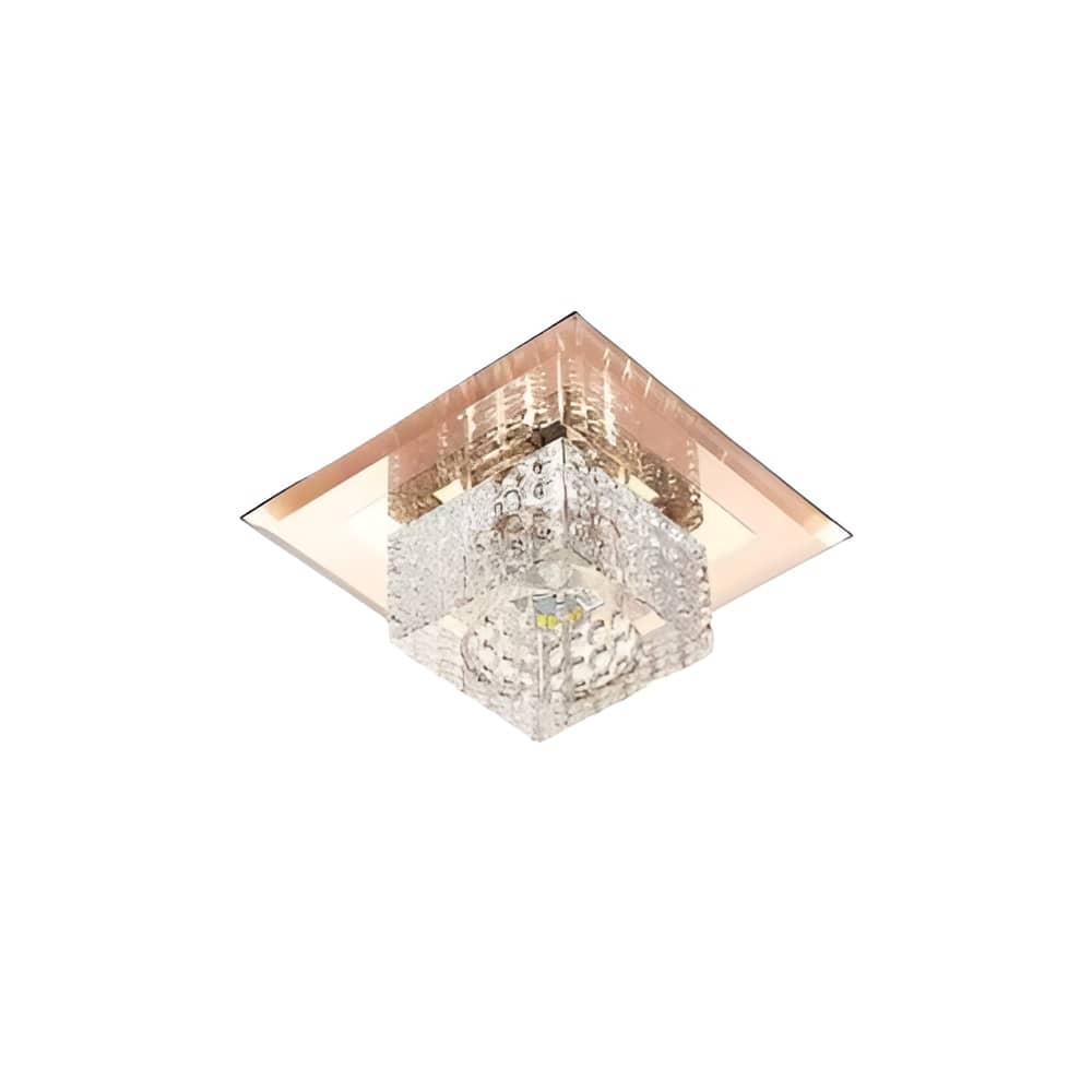 Modern Square Crystal LED Ceiling Light