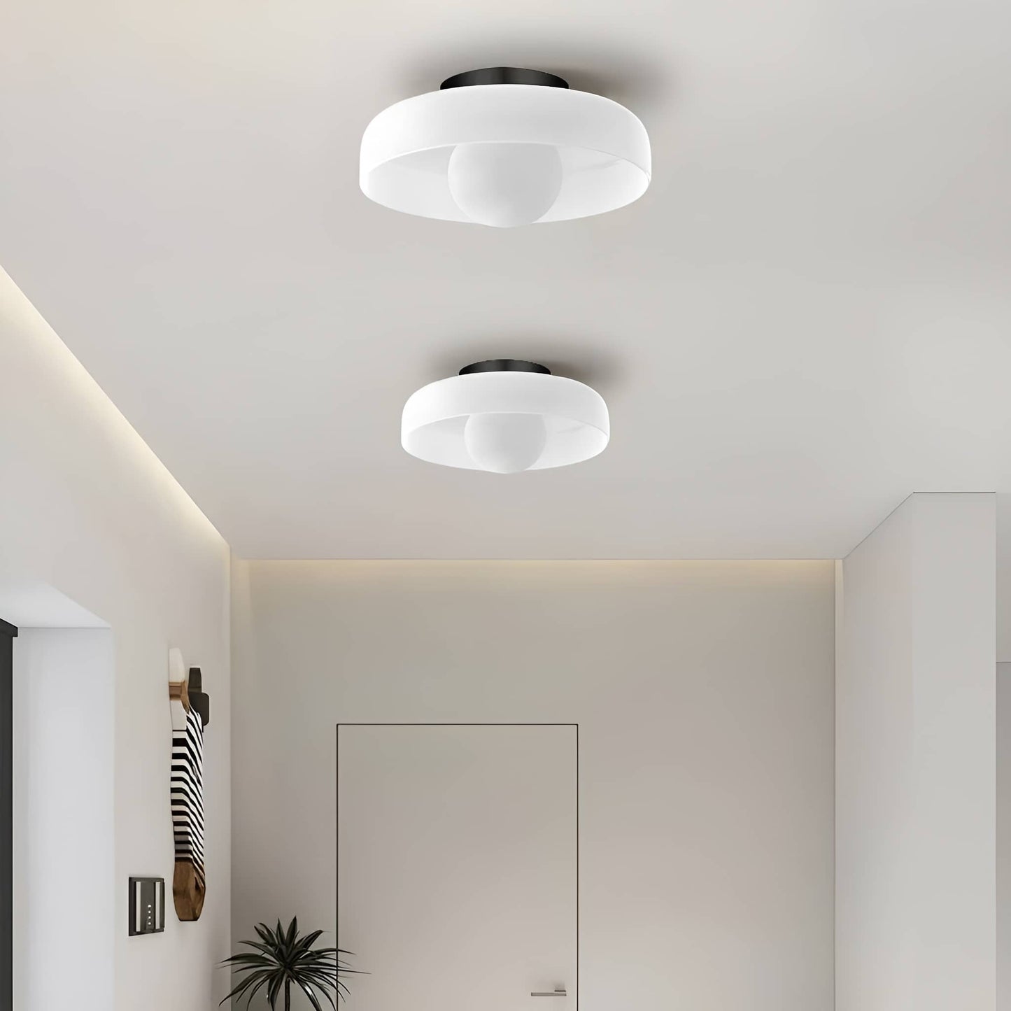 Morandi Glass Disc Ceiling Lamp