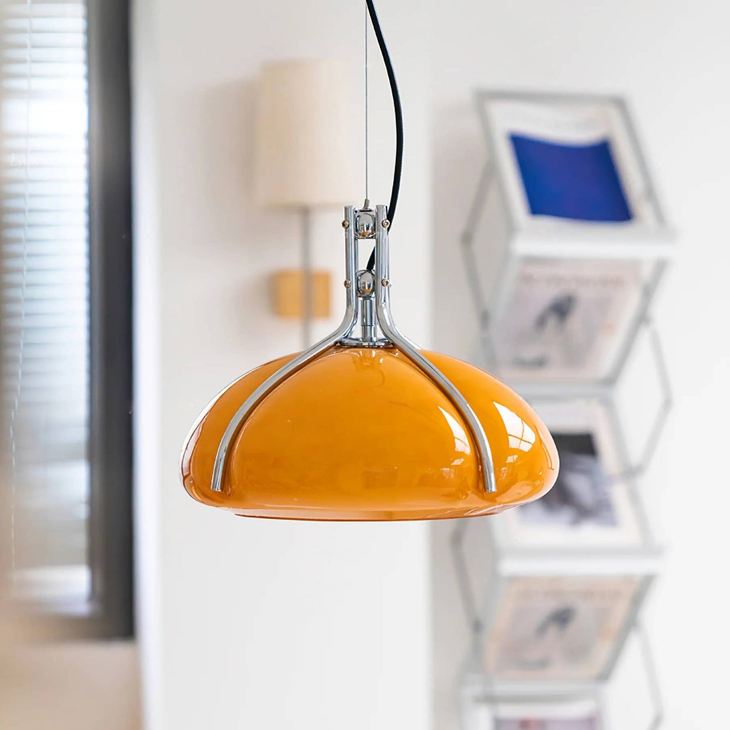 Nordic Bauhaus Pumpkin Glass Pendant Lamp