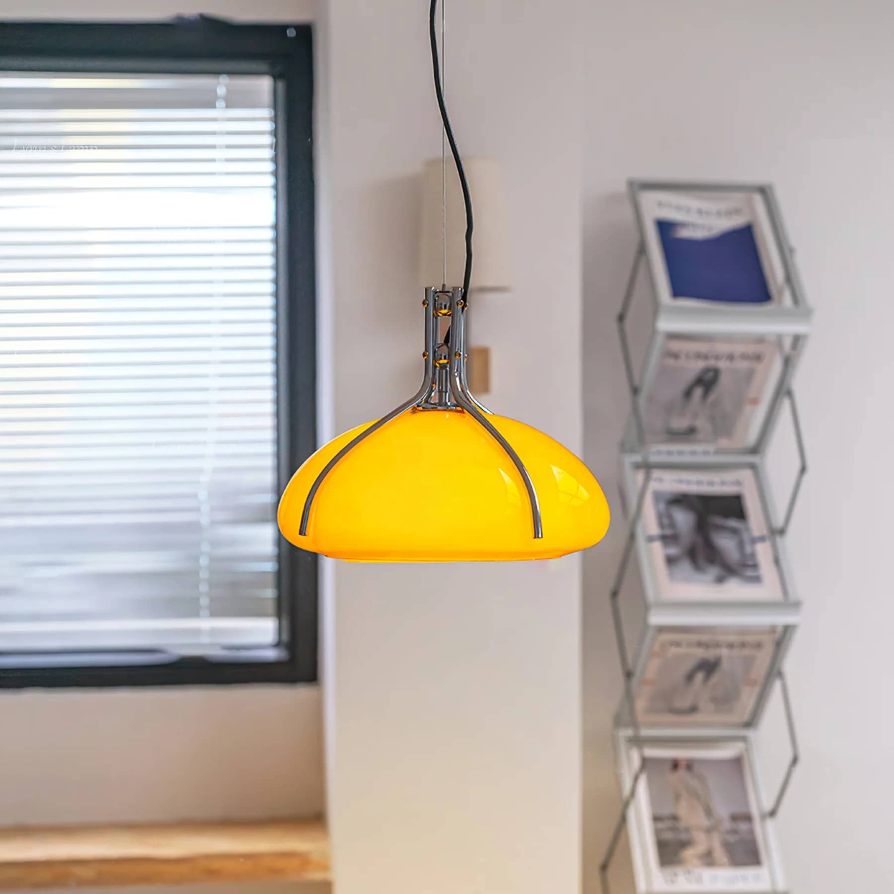 Nordic Bauhaus Pumpkin Glass Pendant Lamp
