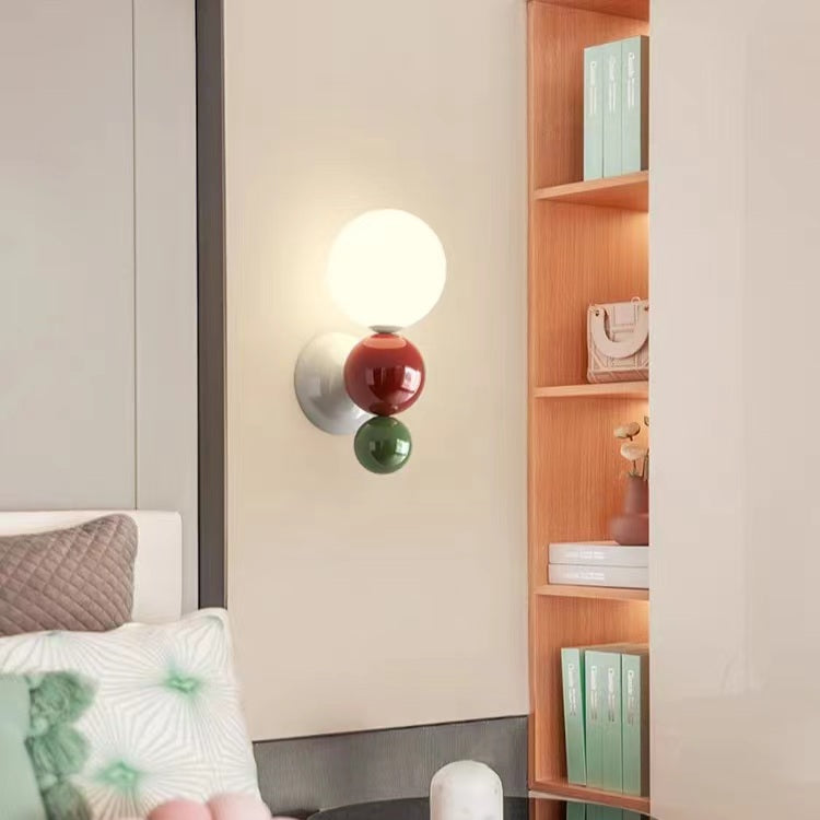Nordic Colorful Ball Iron Wall Light