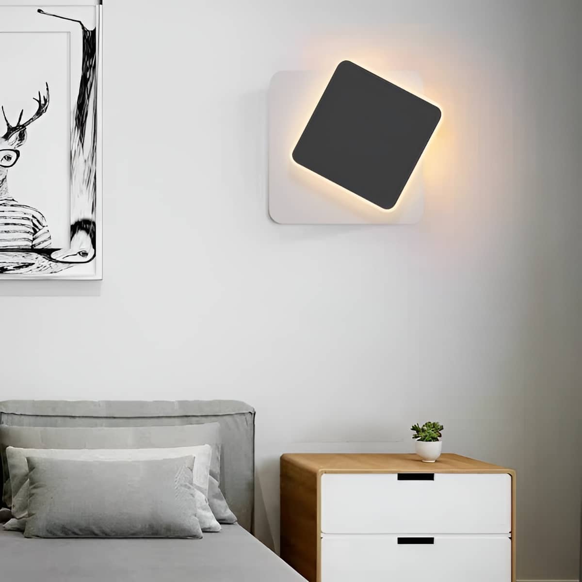 Minimalistische drehbare LED Wandlampe für moderne Innenräume