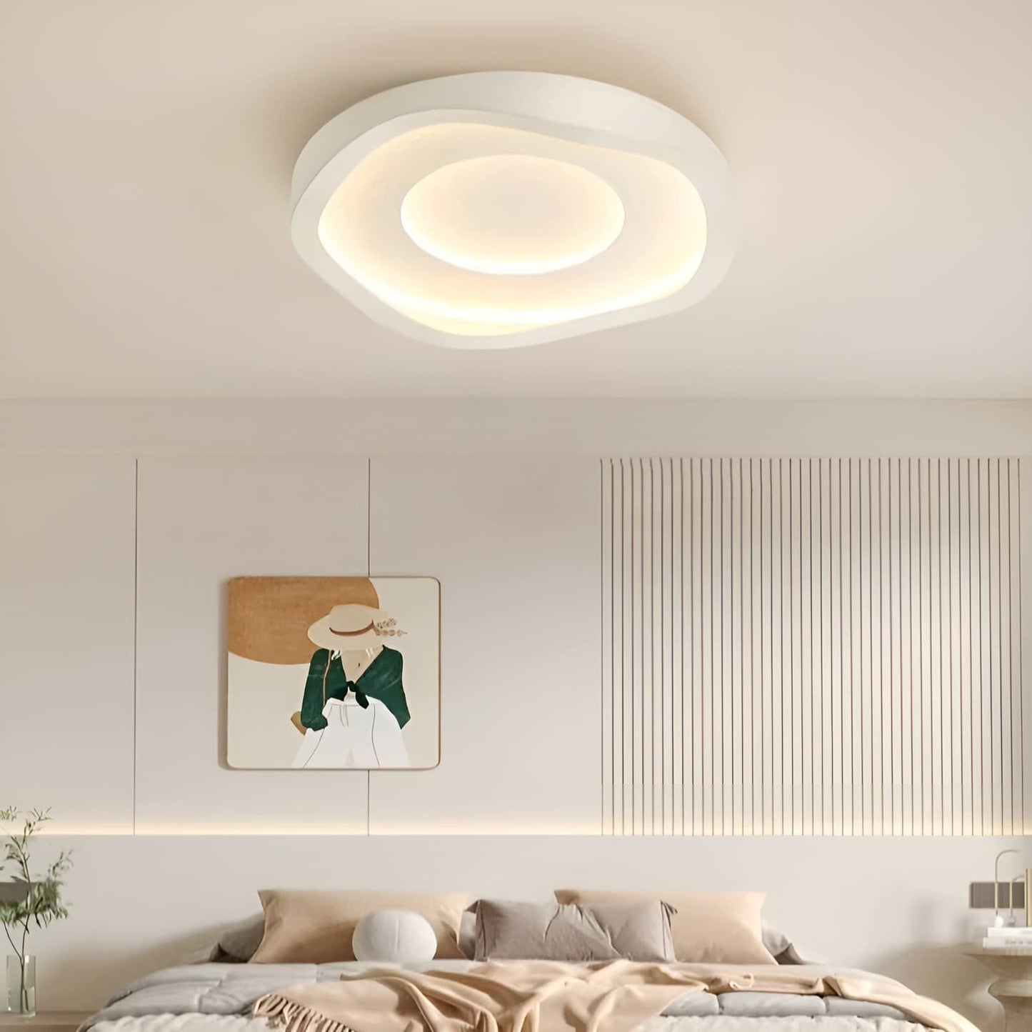 Nordic Layered White Cloud Ceiling Light