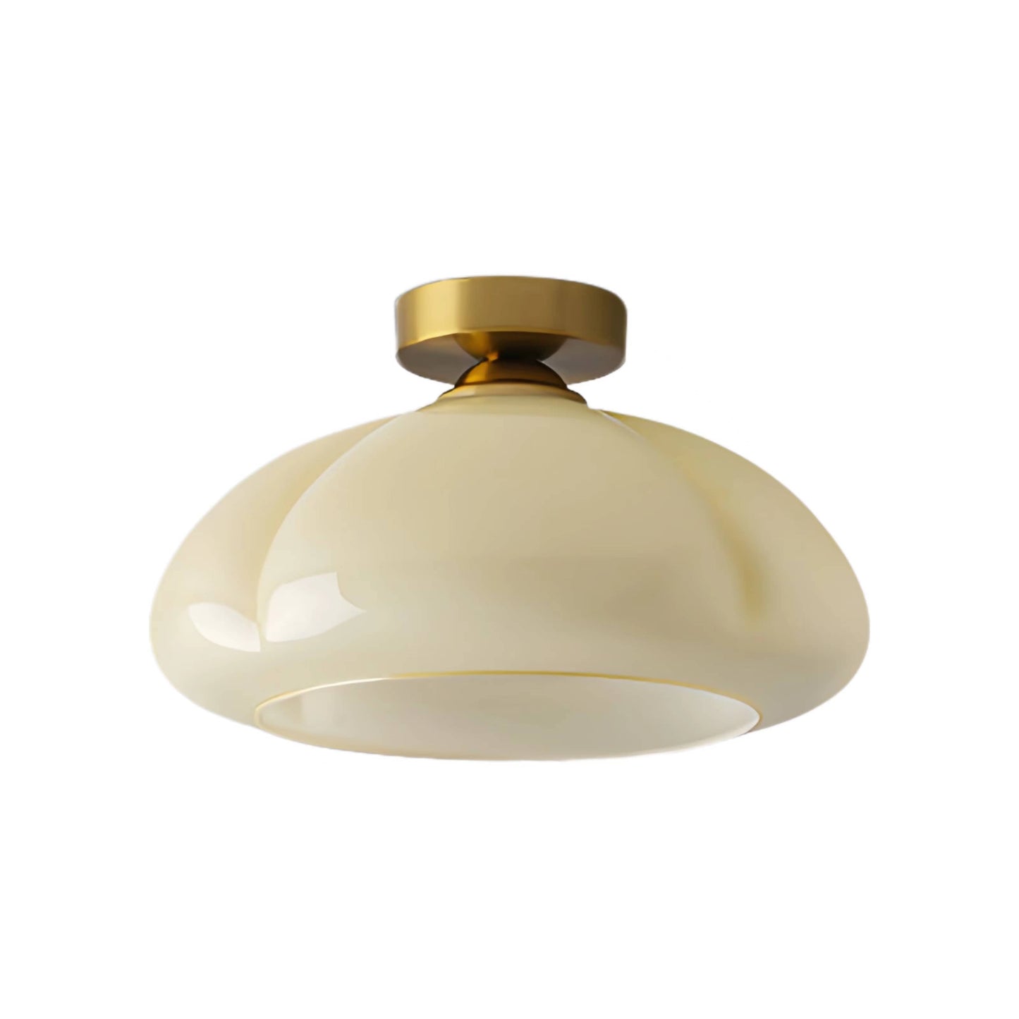 Nordic Bauhaus Pumpkin Glass Ceiling Light