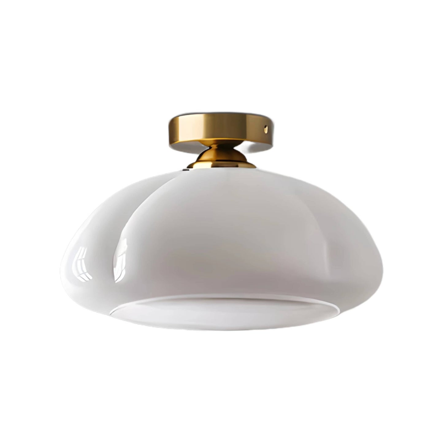 Nordic Bauhaus Pumpkin Glass Ceiling Light