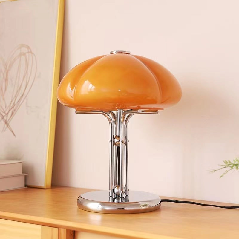 Nordic Bauhaus Pumpkin Glass Table Lamp