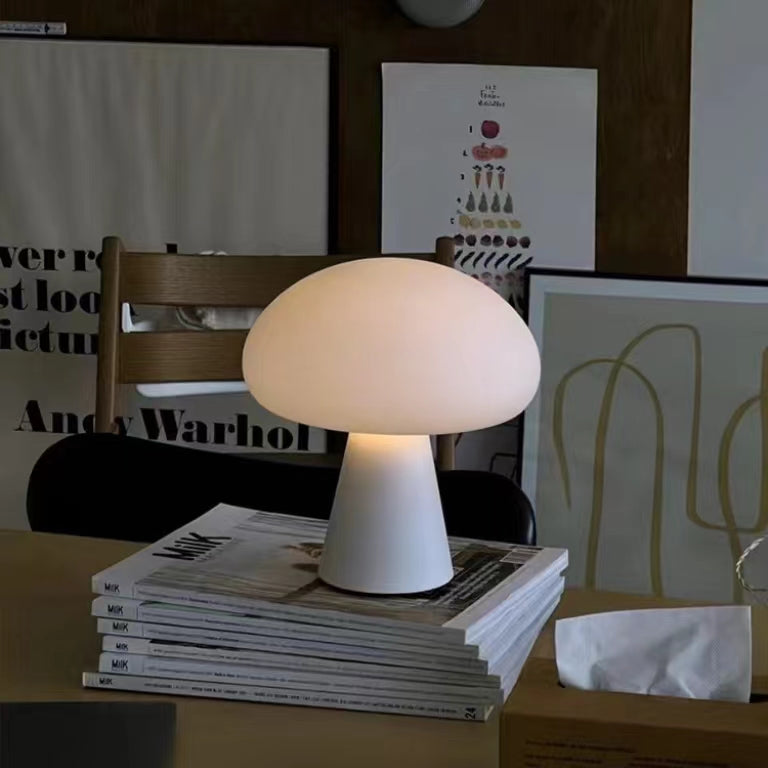 Nordic Cream White Mushroom Table Lamp