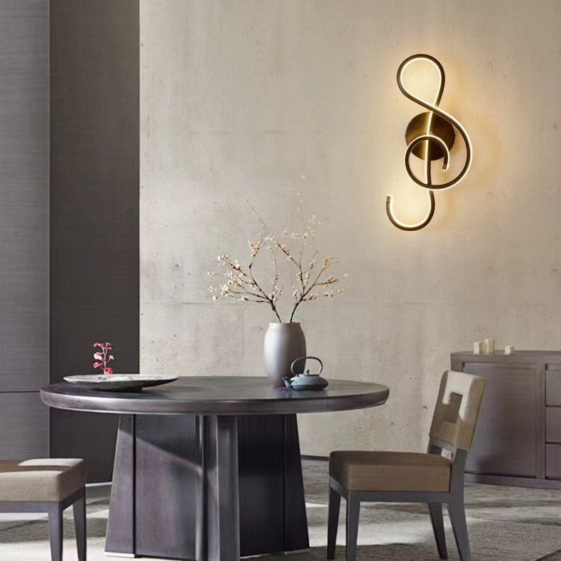 Nordic Creative Musical Note Wall Lamp
