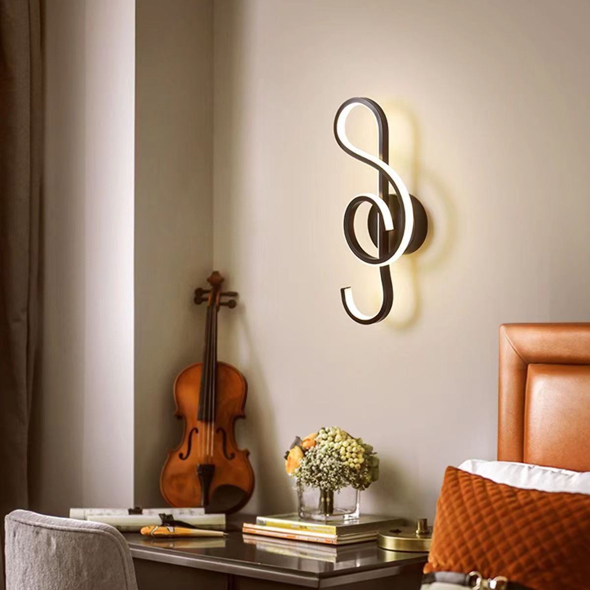 Nordic Creative Musical Note Wall Lamp