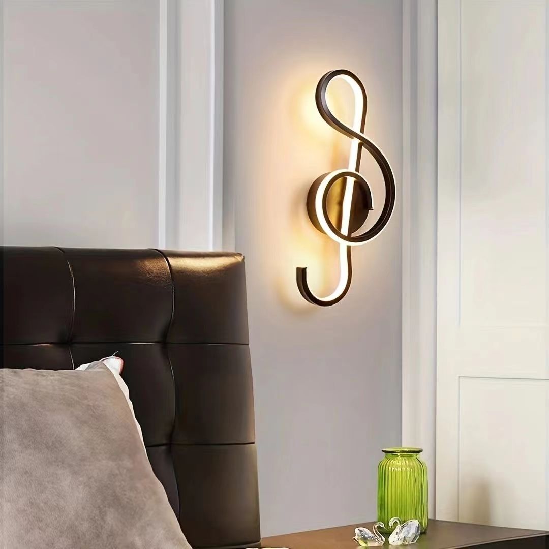 Nordic Creative Musical Note Wall Lamp