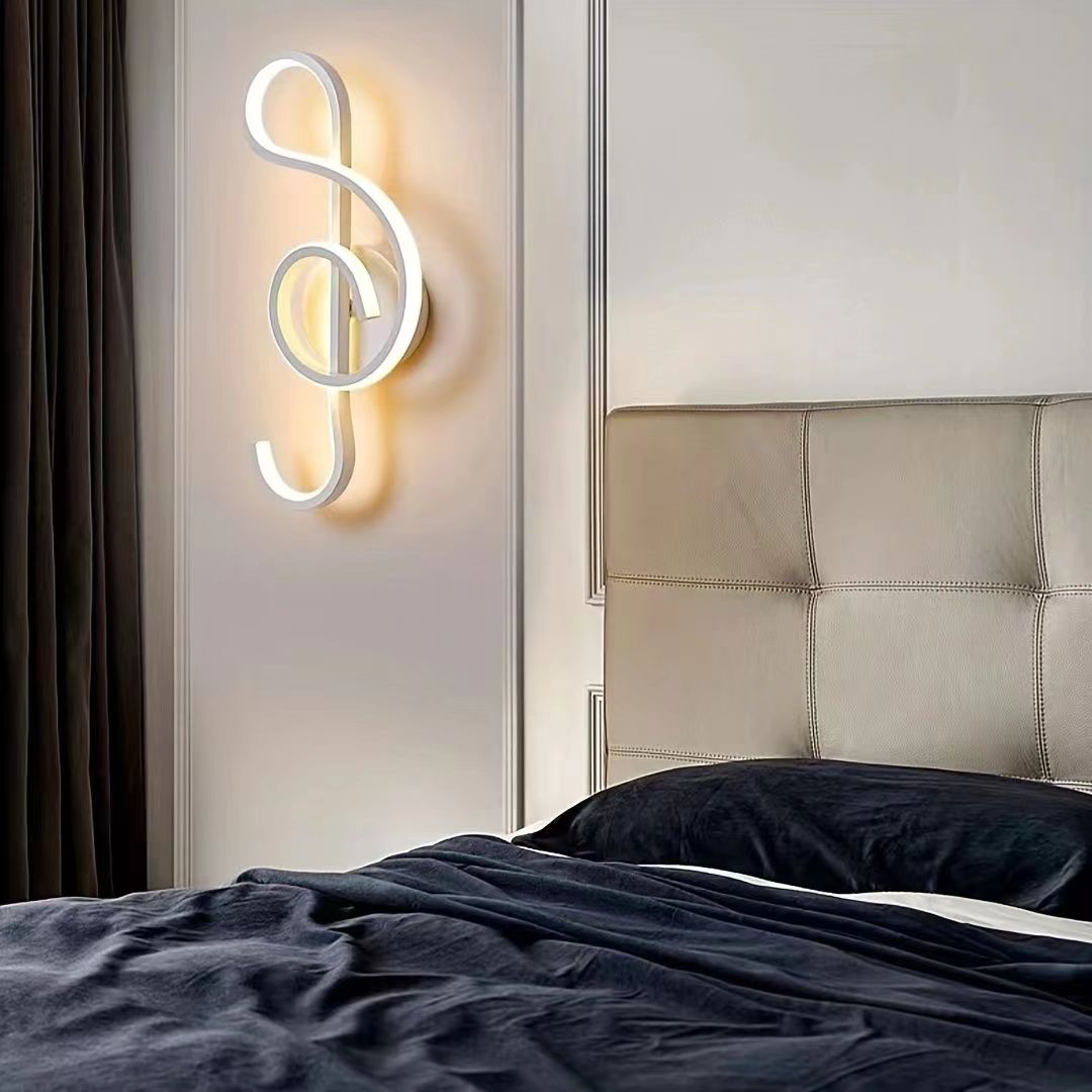 Nordic Creative Musical Note Wall Lamp
