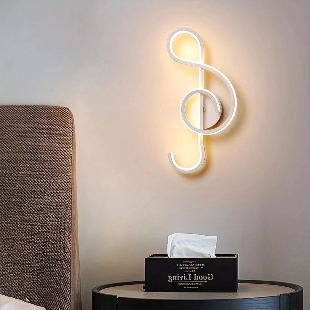 Nordic Creative Musical Note Wall Lamp