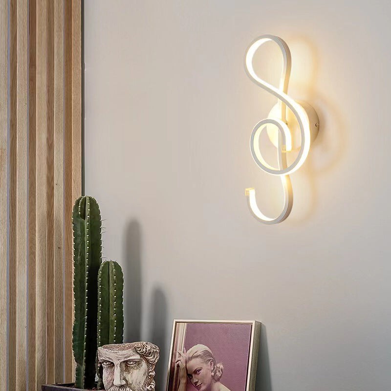 Nordic Creative Musical Note Wall Lamp