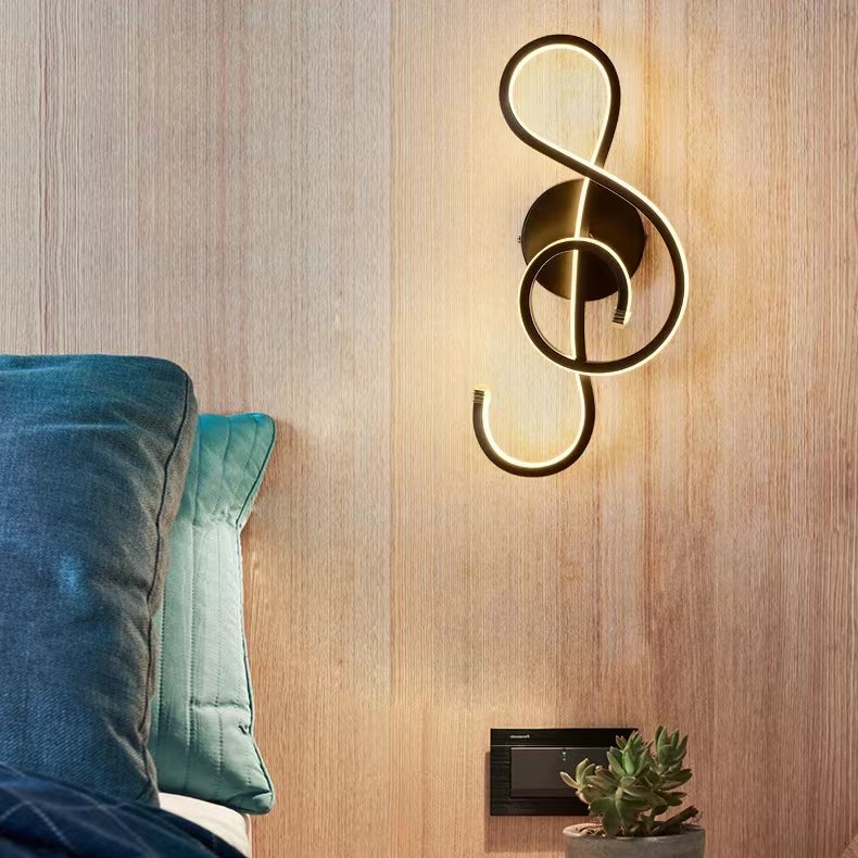 Nordic Creative Musical Note Wall Lamp