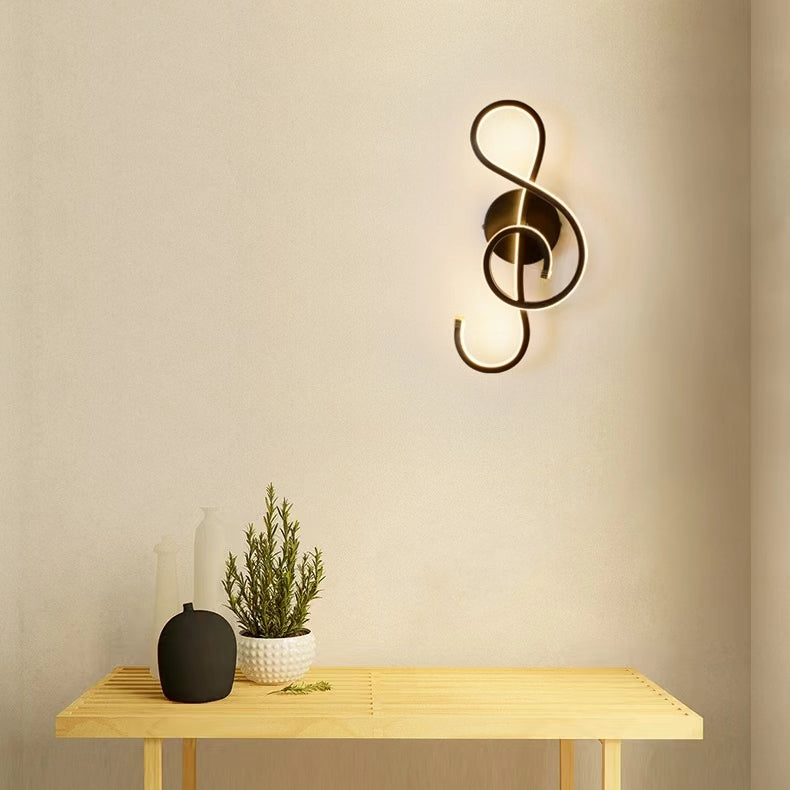 Nordic Creative Musical Note Wall Lamp