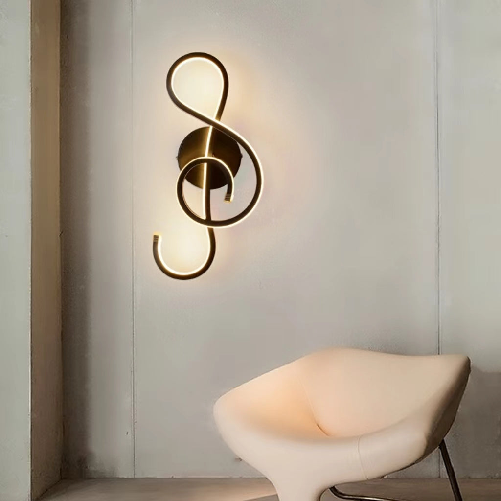 Nordic Creative Musical Note Wall Lamp