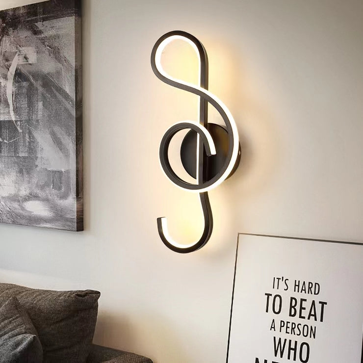 Nordic Creative Musical Note Wall Lamp