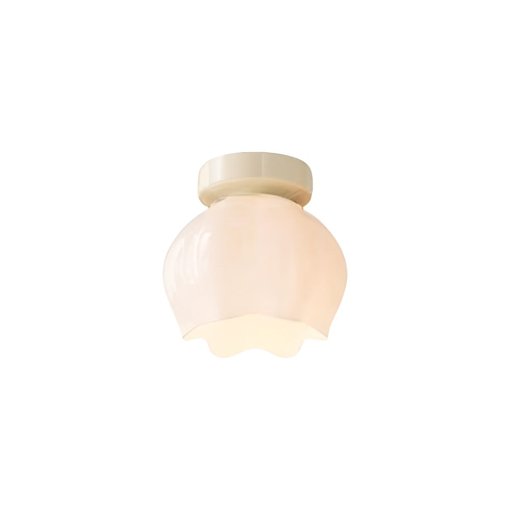 Nordic Glass Tulip Flower Ceiling Lamp