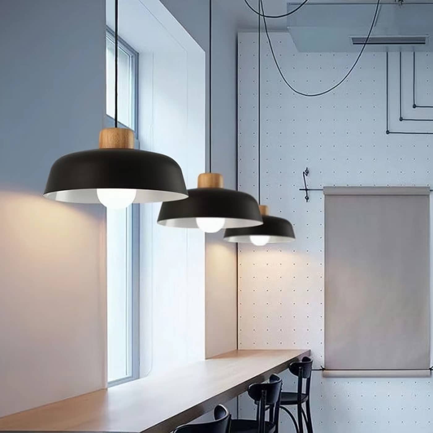 Nordic Macaron Bowl Shaped Pendant Lamp
