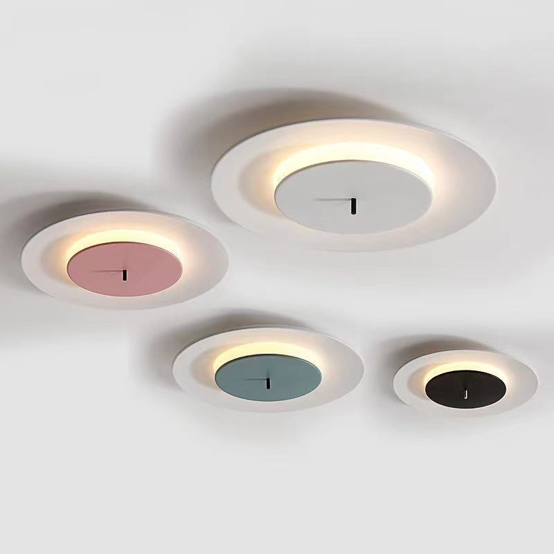 Macaron Round UFO Creative Ceiling Lamp