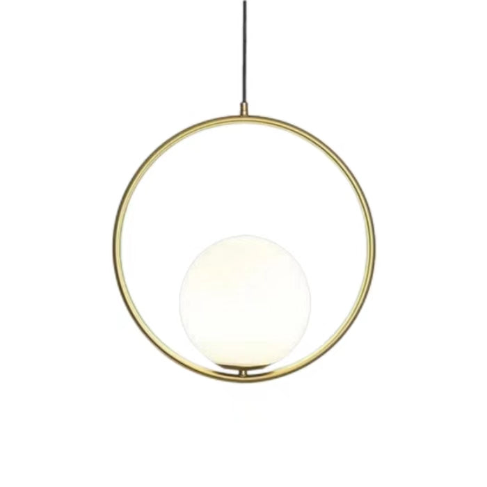 Nordic Mila Glass Globe Pendant Lamp