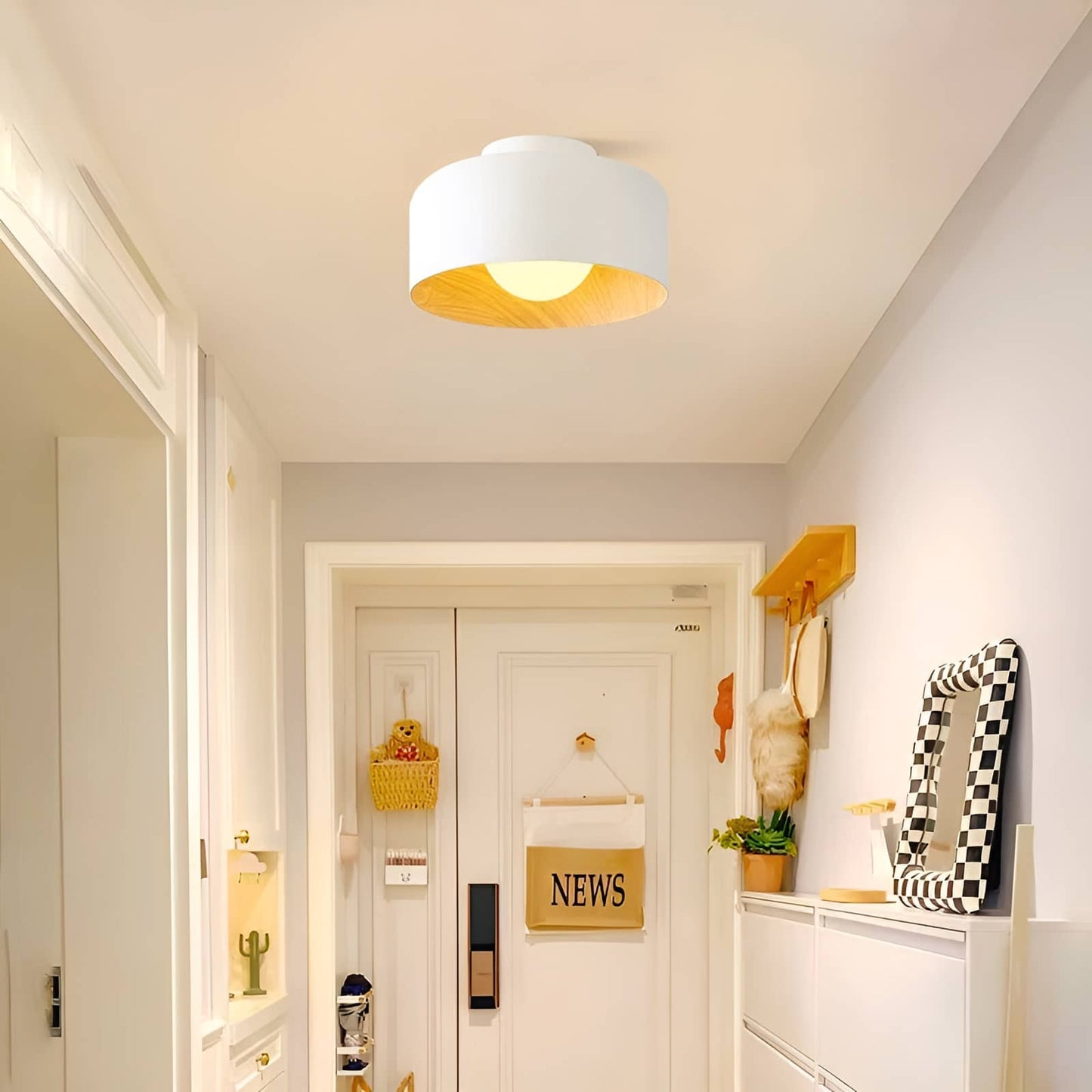Nordic Minimalist Bowl Shaped Ceiling Lamp