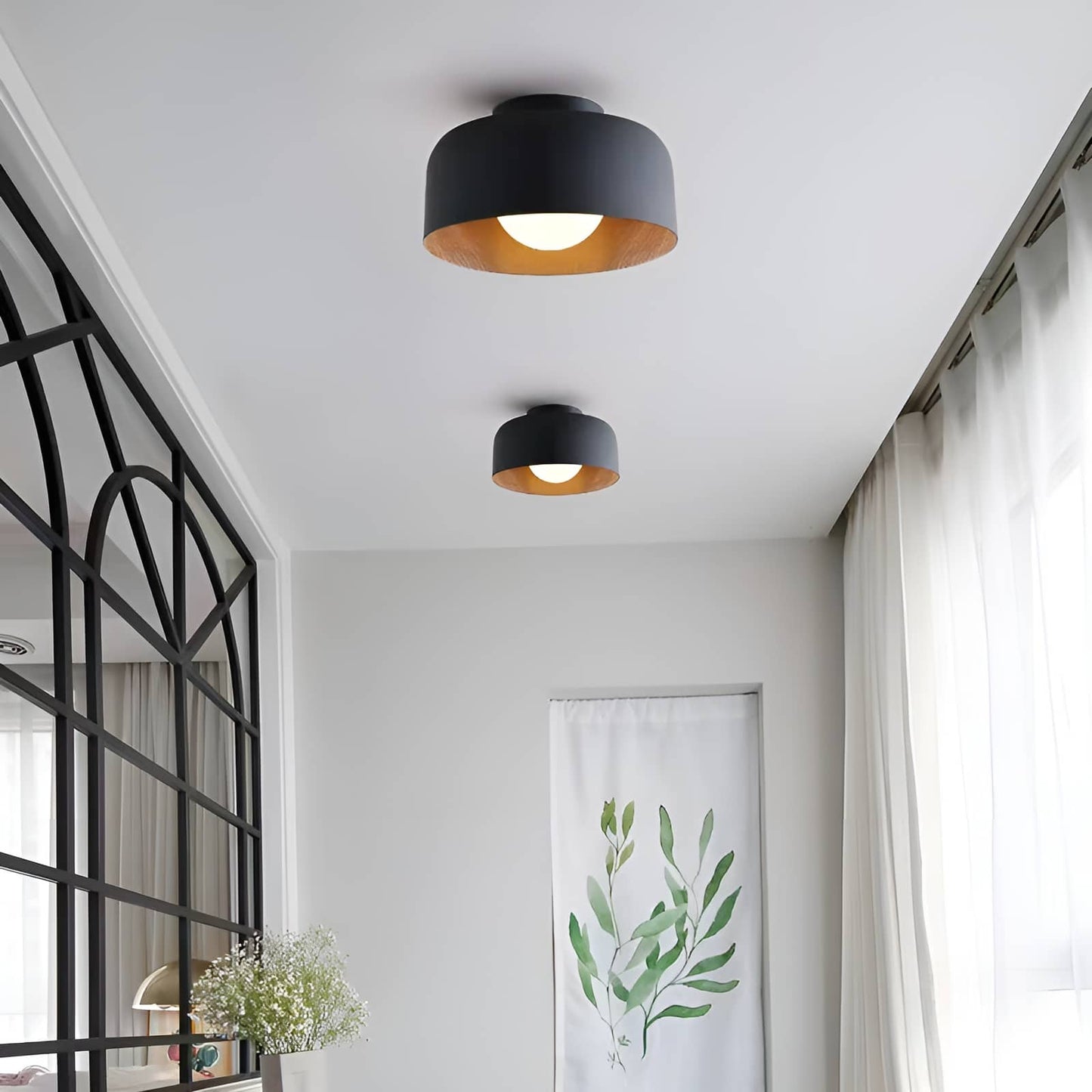 Nordic Minimalist Bowl Shaped Ceiling Lamp