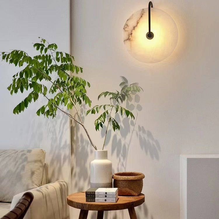 Nordic Modern Natural Marble Wall Lamp