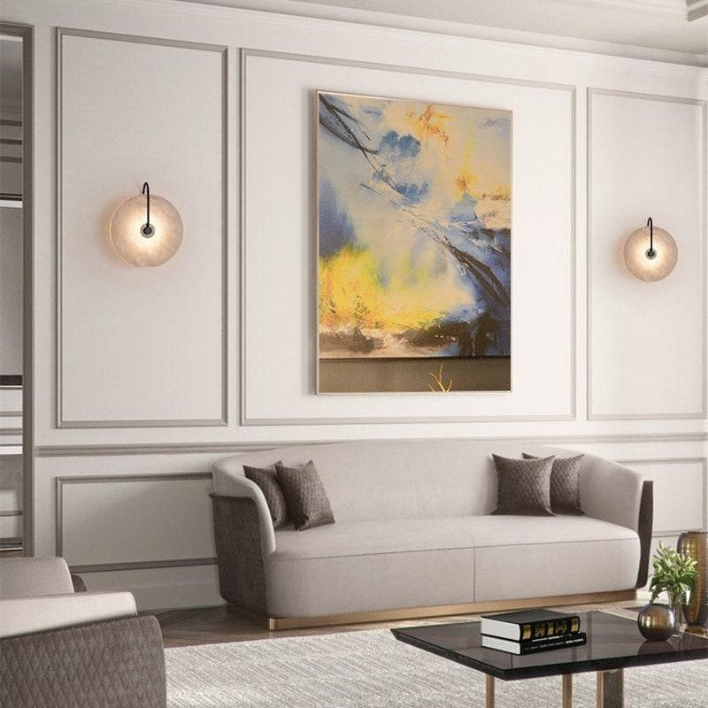Nordic Modern Natural Marble Wall Lamp