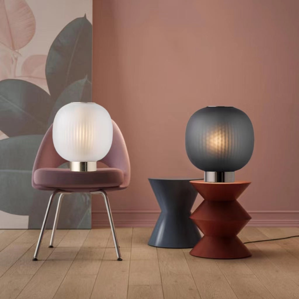 Postmodern Glass Lantern Decorative Table Lamp
