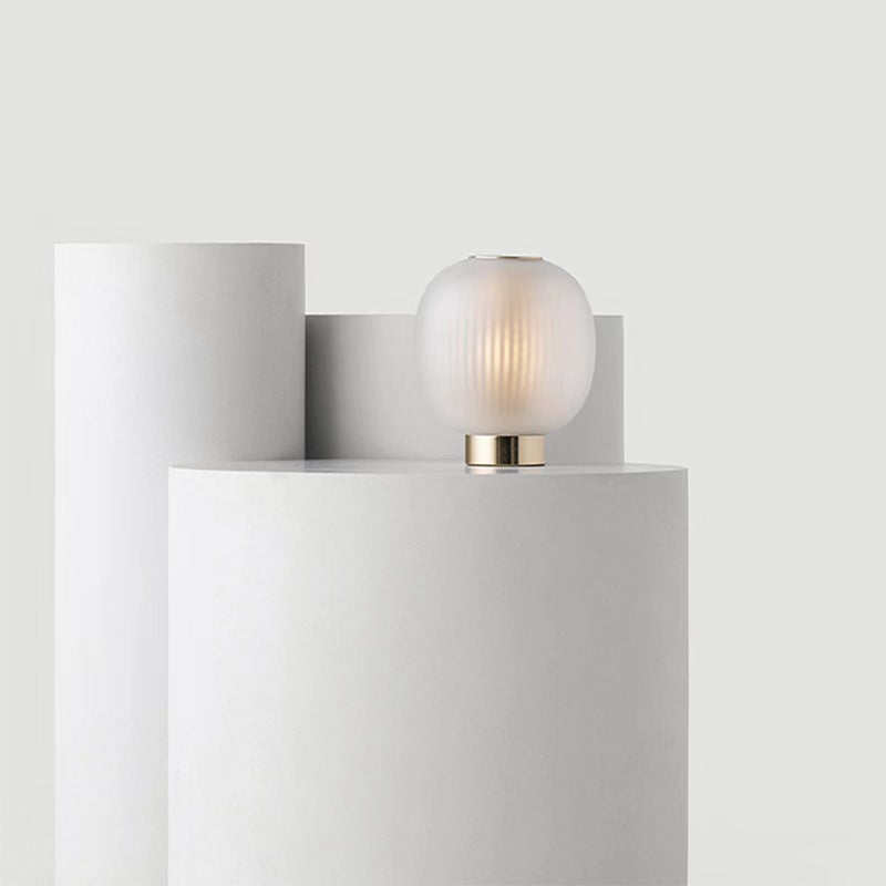 Postmodern Glass Lantern Decorative Table Lamp