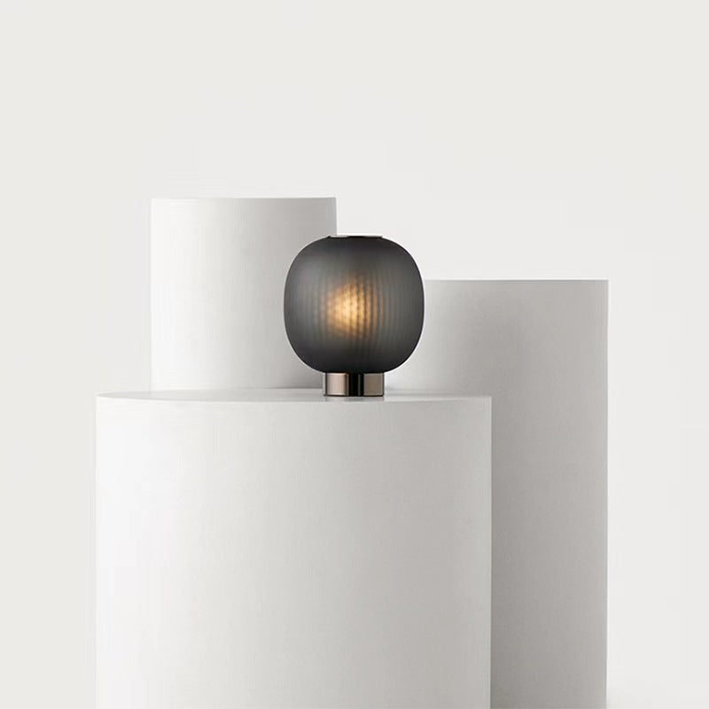 Postmodern Glass Lantern Decorative Table Lamp
