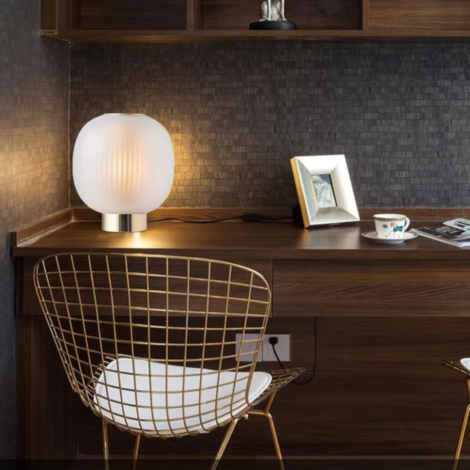 Postmodern Glass Lantern Decorative Table Lamp