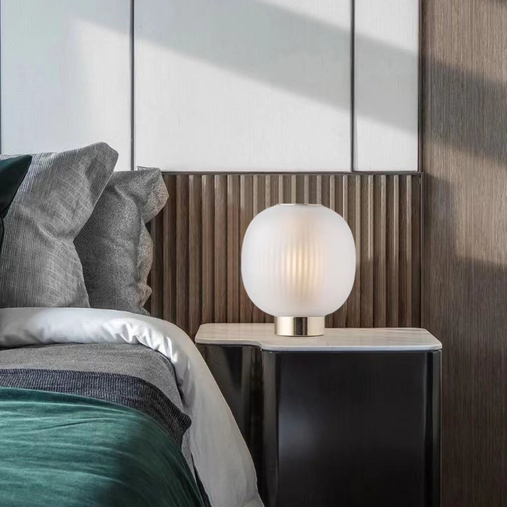 Postmodern Glass Lantern Decorative Table Lamp