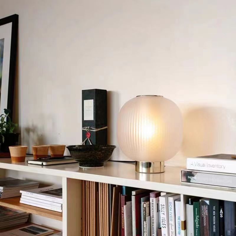 Postmodern Glass Lantern Decorative Table Lamp