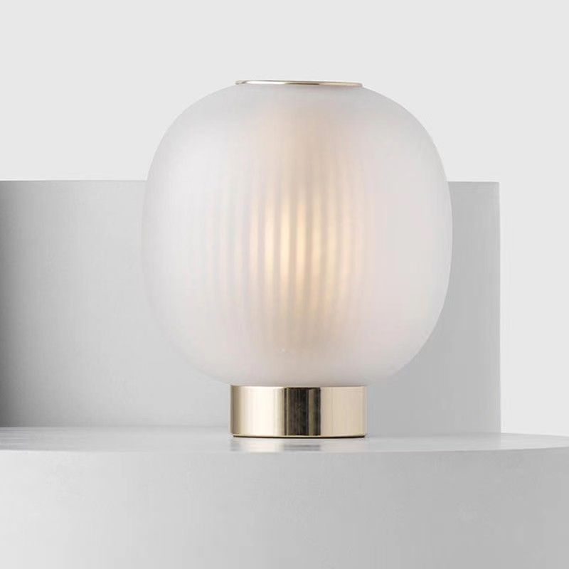 Postmodern Glass Lantern Decorative Table Lamp