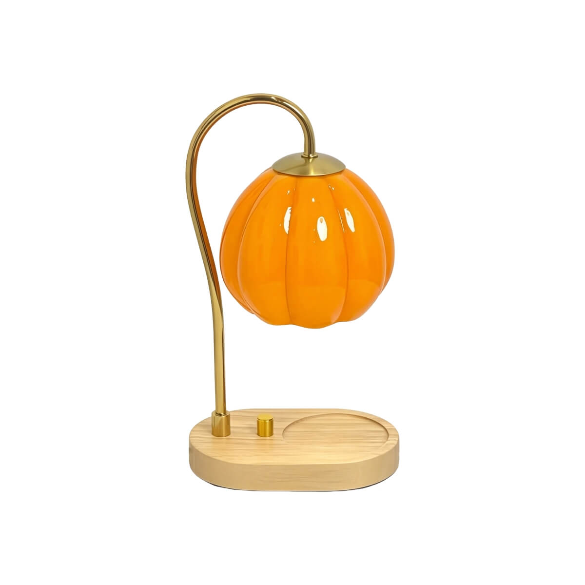 Kürbis Kerzenwärmer Lampe aus Glas – Dekorative Tischlampe für das Zuhause – Shine Life Lighting