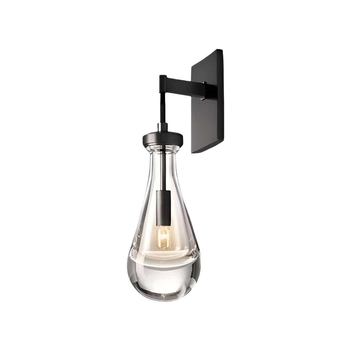 Raindrop Crystal Vintage Brass Wall Sconce