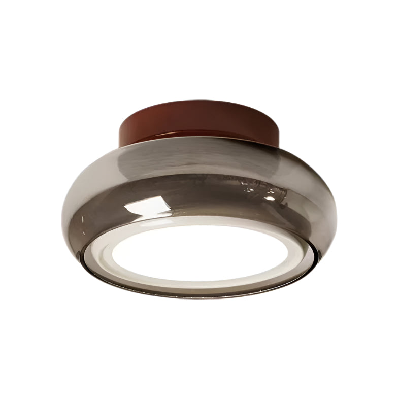 Retro Bauhaus Glass Ceiling Light