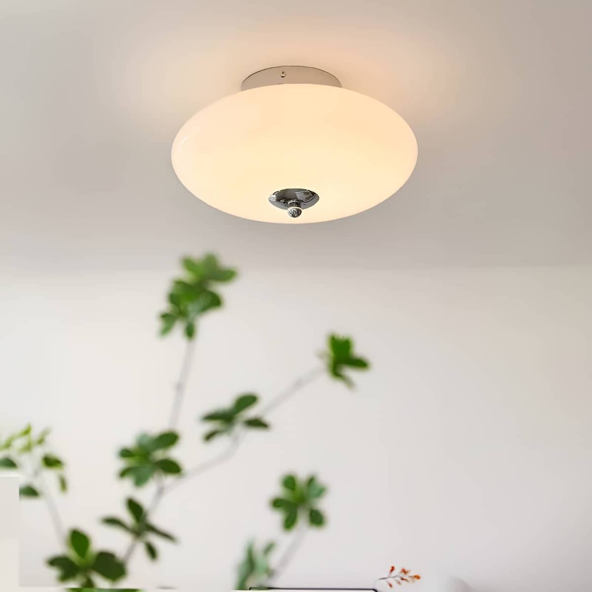 Retro Bauhaus Style Glass Ceiling Light