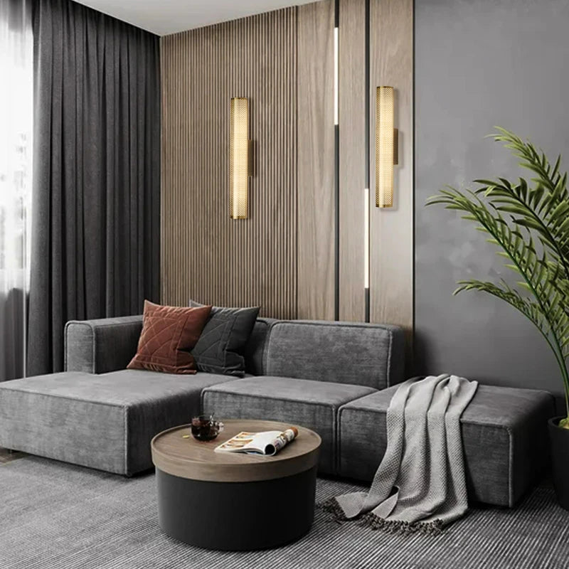 Vintage Brass Mesh Luxury Wall Light