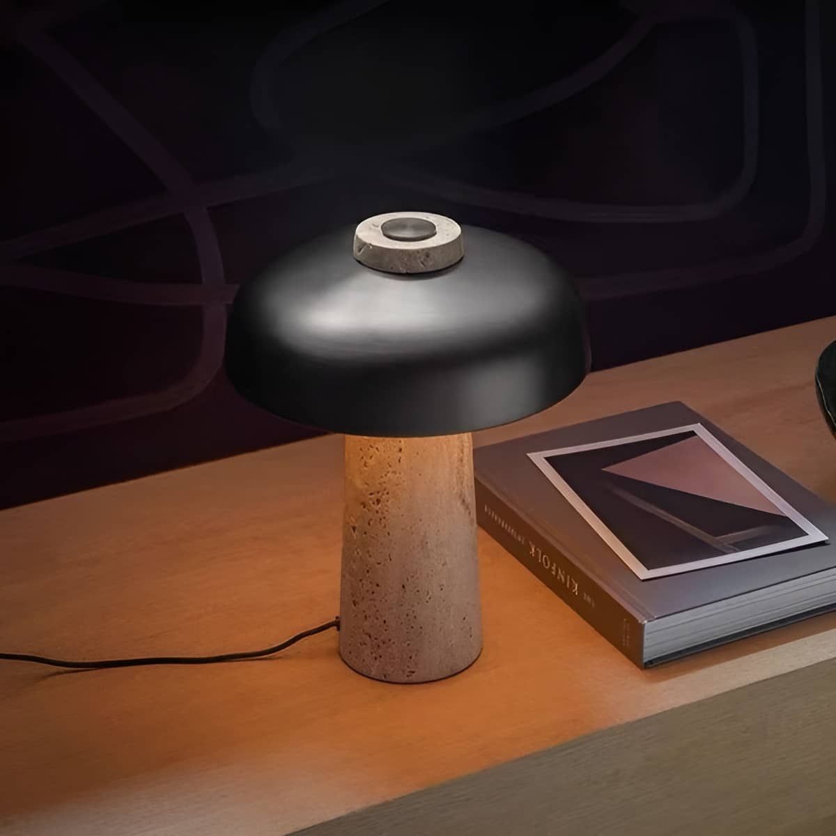 Retro Natural Stone Minimalist Desk Lamp