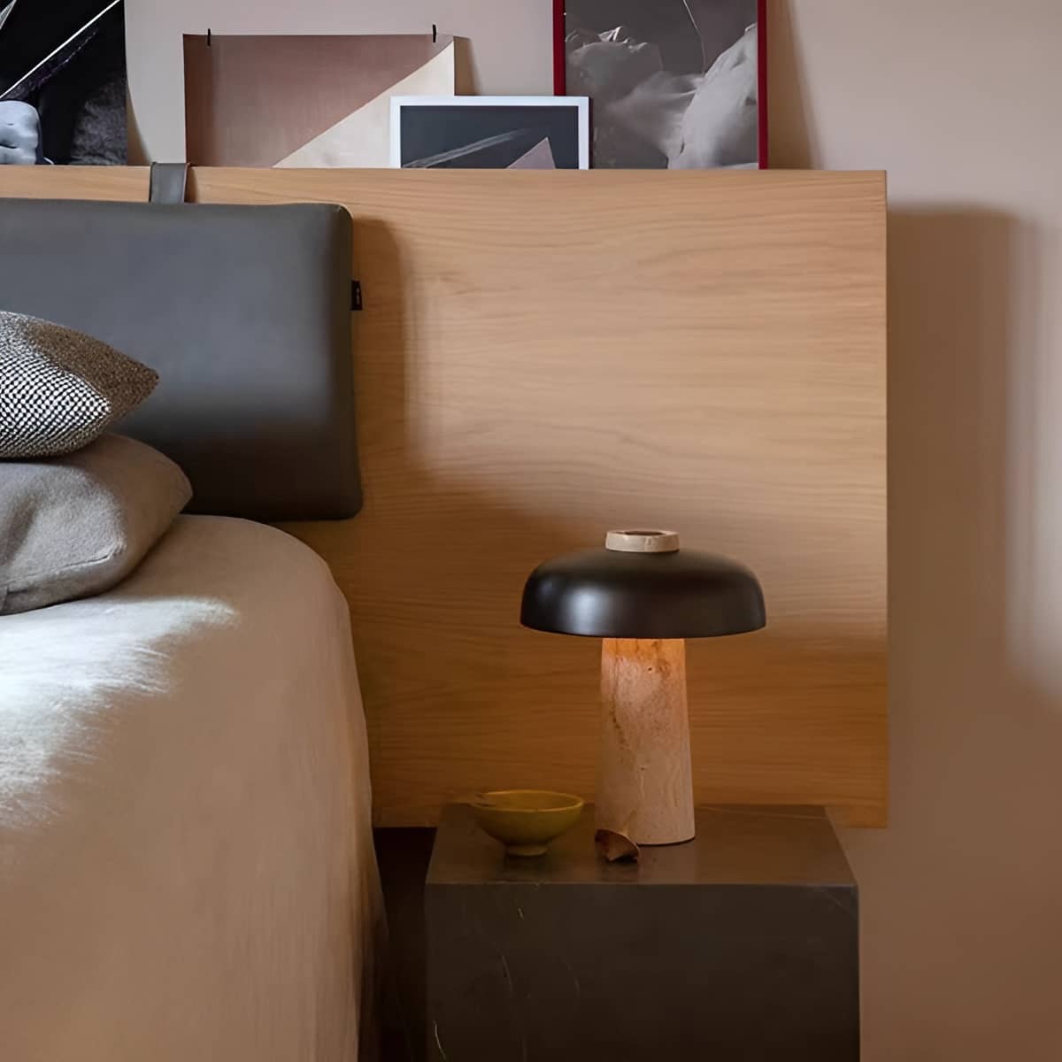 Retro Natural Stone Minimalist Desk Lamp